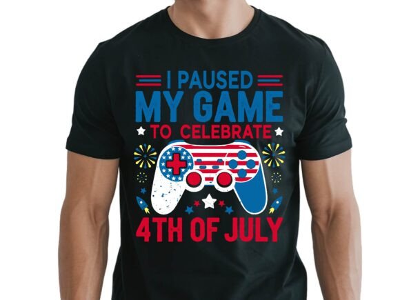 4th of July Gaming Patriotic USA SVG
