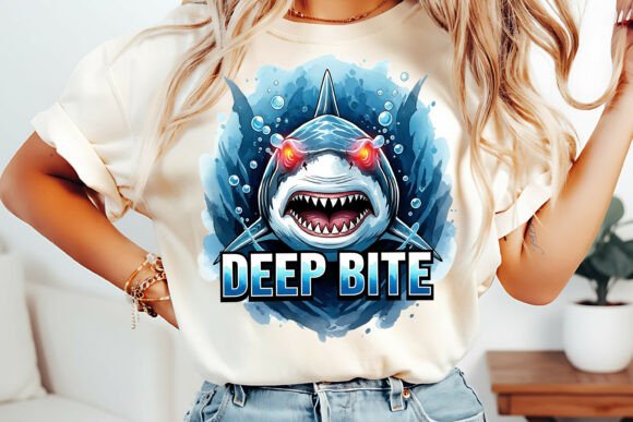 Angry Shark Deep Bite Gaming PNG