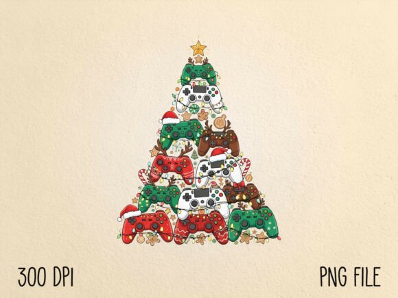 Christmas Gaming Controller Tree PNG: The Ultimate Festive Asset for Creators and Gamers