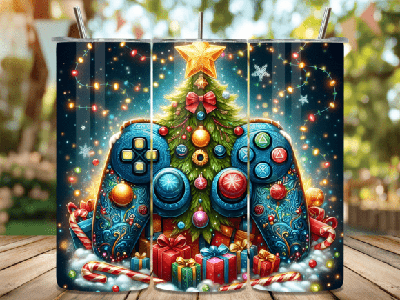 Christmas Tree Gaming Tumbler Wrap PNG: Design & Sublimation Guide