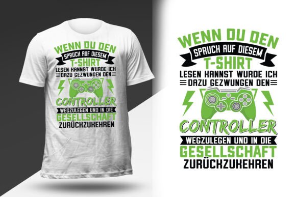 Controller Gaming Schwangerschaft T-Shirt Ideas & POD Uses