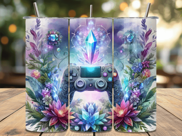 Crystal Gaming Controller Tumbler Wrap – A Creative Fusion of Gaming Culture and Tumbler Design