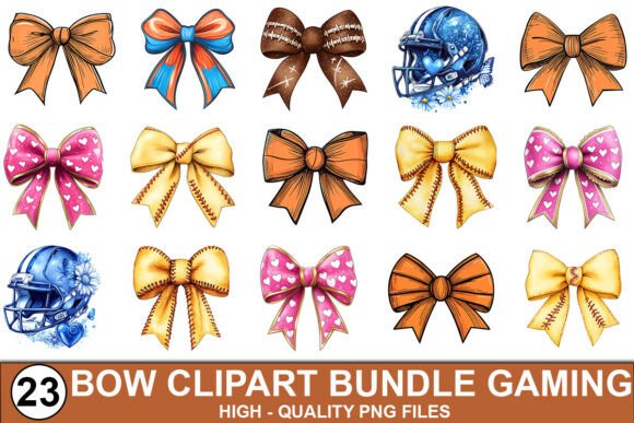 Football Gaming Clipart Bundle: Elevate Your Designs with Sports-Gaming Graphics