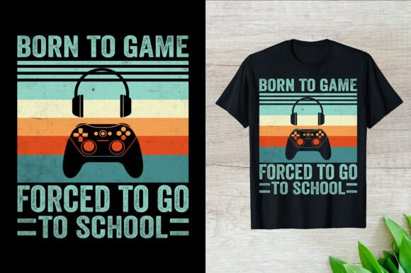 From Gaming Passion to Print-Ready Art: The Full Scope of the Born to Game Force Design Bundle