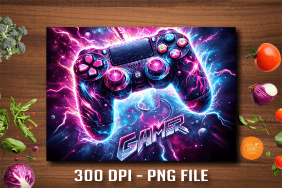 Futuristic Gaming Cutting Board