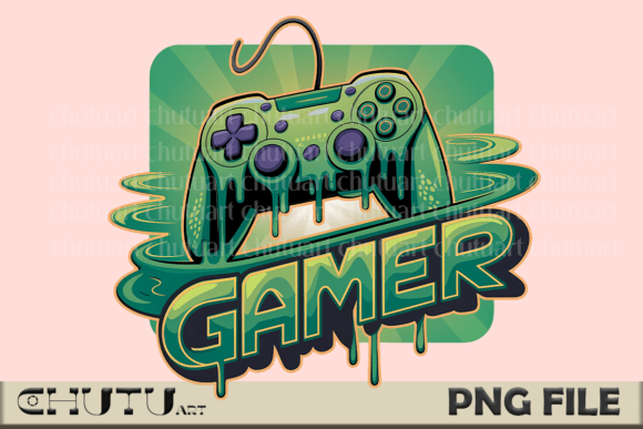 Gamer Drip: Cool Gaming Controller PNG for Professional and Creative Workflows