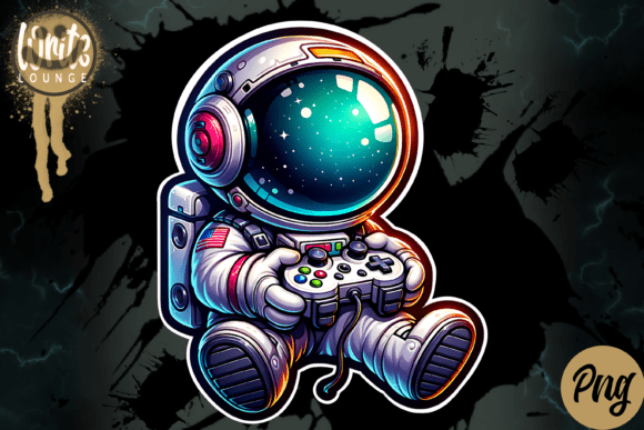 Gaming Astronaut Design for Your Next Sublimation Project