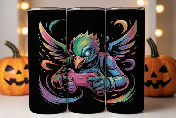 Gaming Bird 20oz Tumbler Wrap Design Guide