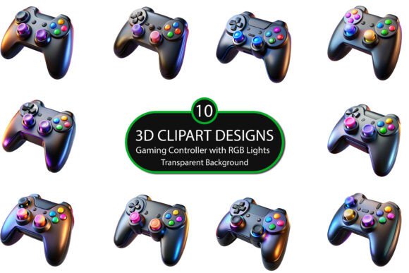 Gaming Controller with RGB Lights: A Practical Guide to the 3D Clipart Bundle and Its Creative Potential