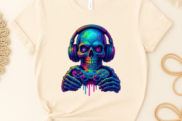 Gaming Shirt Skeleton Gamer Clipart Png: A Creative Asset for Modern Designers and Entrepreneurs