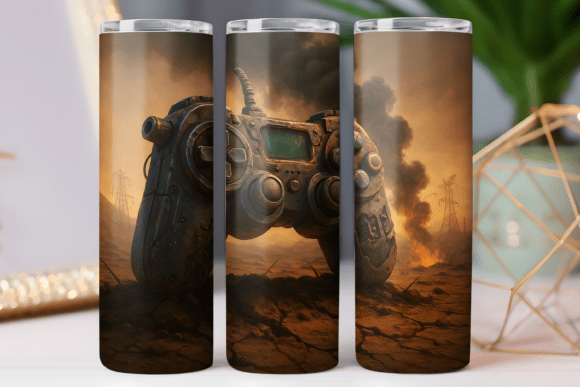 Gaming Tumbler Wrap Skinny 20oz Png Art
