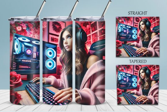 How the Cute Gaming Girl Tumbler Wrap Design PNG Is Redefining Custom Merchandise for Creators and Entrepreneurs