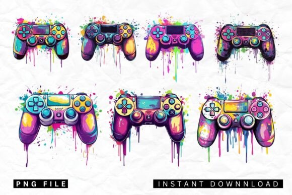 Melting Gaming Controller Watercolor: A Practical Digital Asset for Creators and Marketers