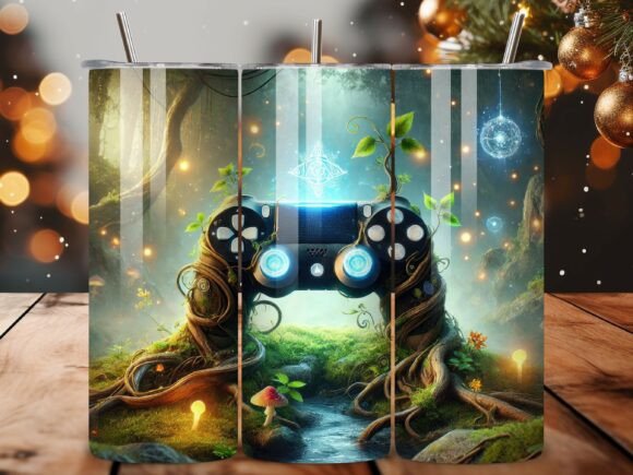Mystical Enchanted Gaming Controller: A Magical Tumbler Wrap Design