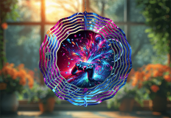 Neon Gaming Controller Wind Spinner PNG: A Practical Guide for Digital Crafters