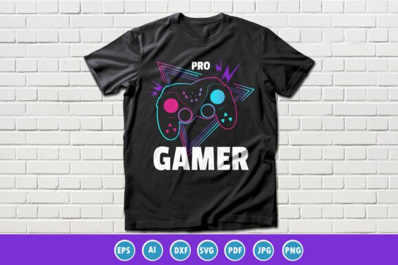 Pro Gamer Gaming T-shirt Design Vector: Redefining Custom Apparel for the Digital Age