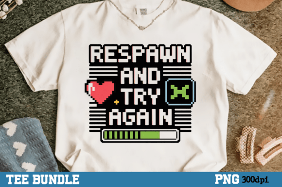 Respawn and Try Again Gaming PNG