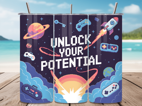 Unlock Your Potential Gaming Tumbler PNG: A Creative Tool for Personalized Drinkware