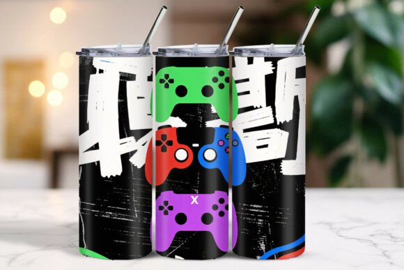 Vertical Gaming Controller Art for Modern Design