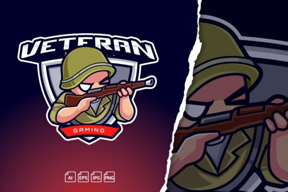 Veteran Gaming Logo Mascot Badge Guide